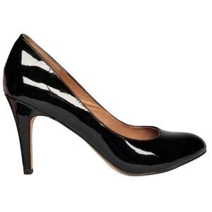Corso Como 9 Pumps Heels Black Patent Leather Classic Elegant Stiletto Retro